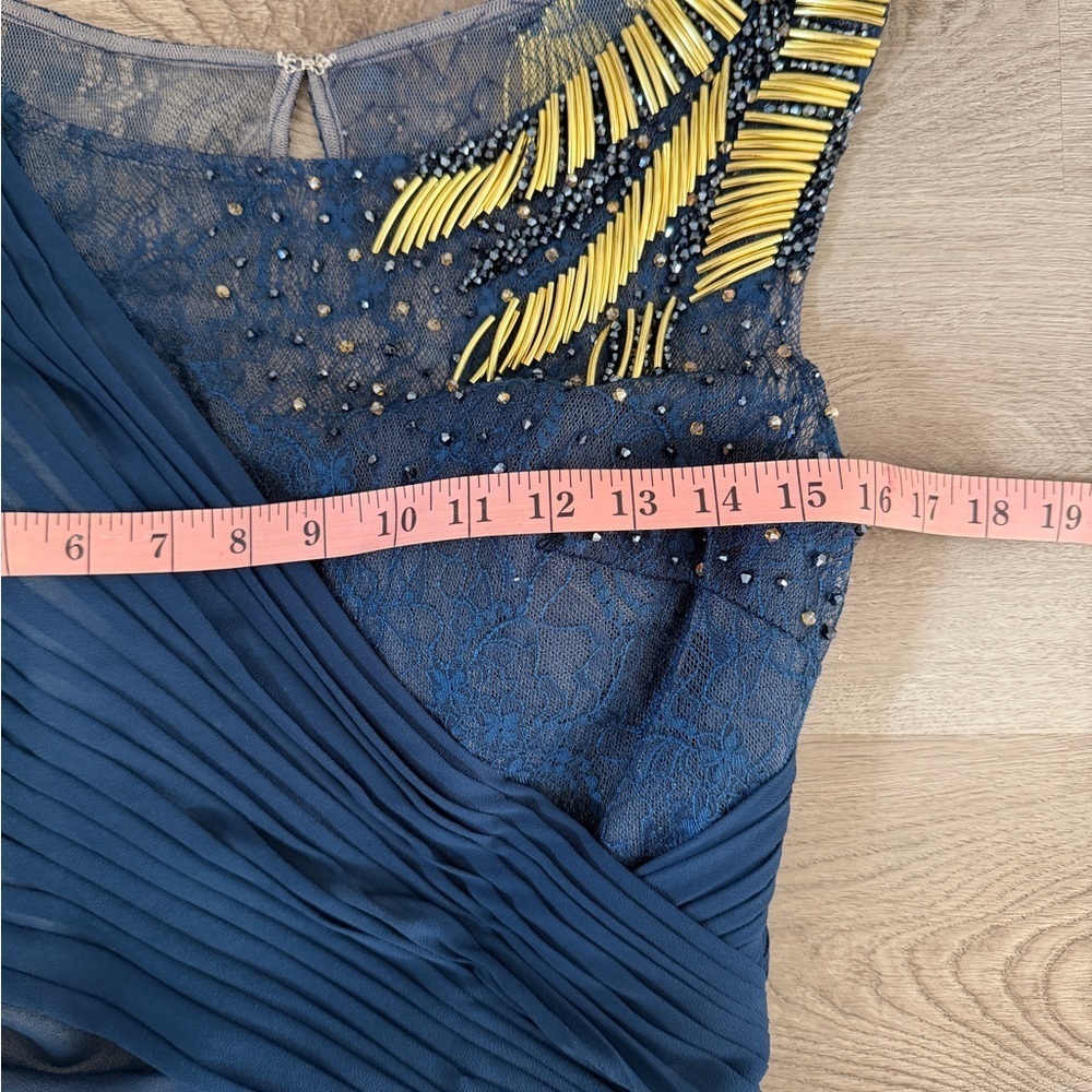 One Shoulder Navy Blue Dress - Picture 11 of 13